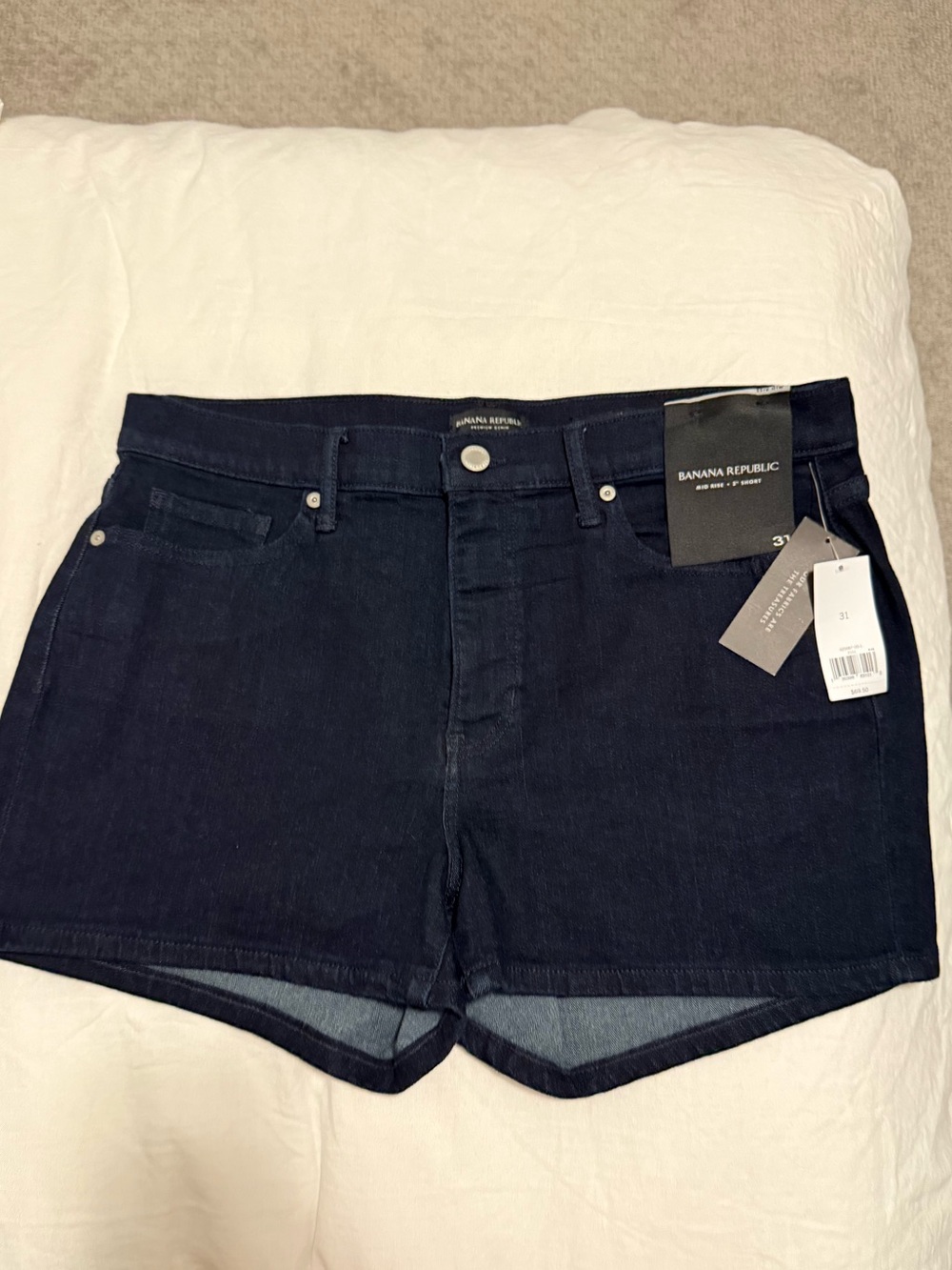 NWT Banana Republic Women's Dark Denim Shorts
